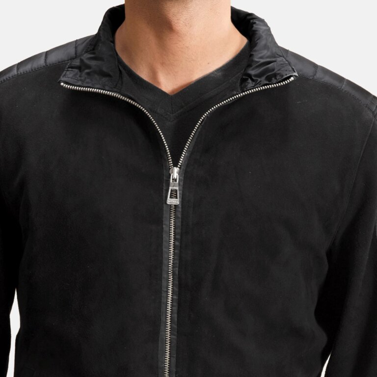 Mens Ethan Hybrid Suede Bomber Jacket Close-Up-9-1720093286949